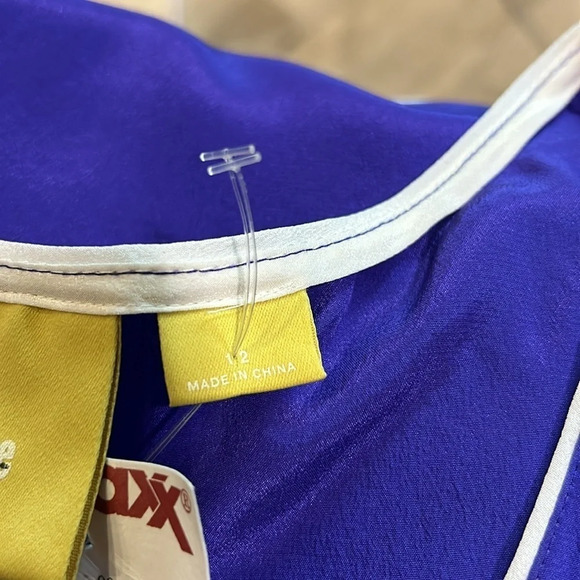 Maeve by Anthropology Women’s Royal Blue High/low Tank 100% Silk Size 12 NWT‎ - Picture 7 of 8